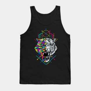 Geometric Tiger Tank Top